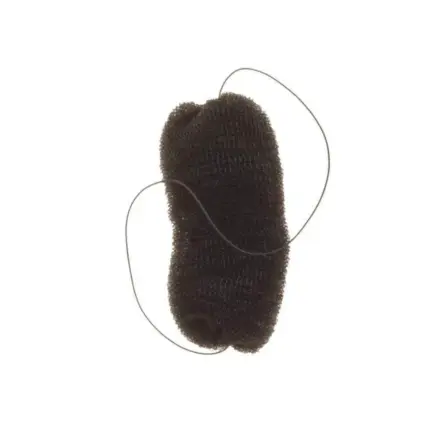 Fama Fabre Relleno Peinados Grande Con Goma Negro